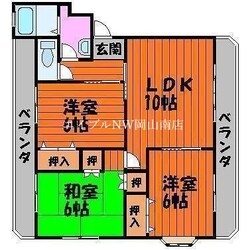 岡山駅 バス25分  社宅前バス停下車：停歩3分 1階の物件間取画像